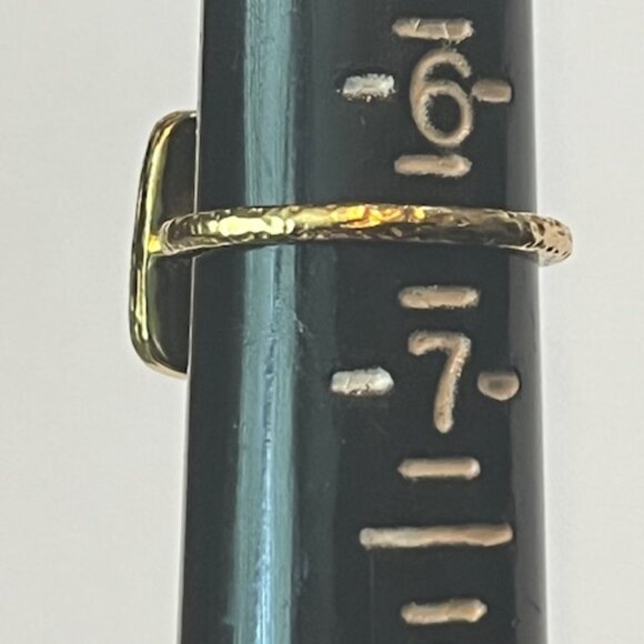 LIKE NEW > 💠 Gold-Tone Faceted Chalcedony Statement Ring - Picture 8 of 8